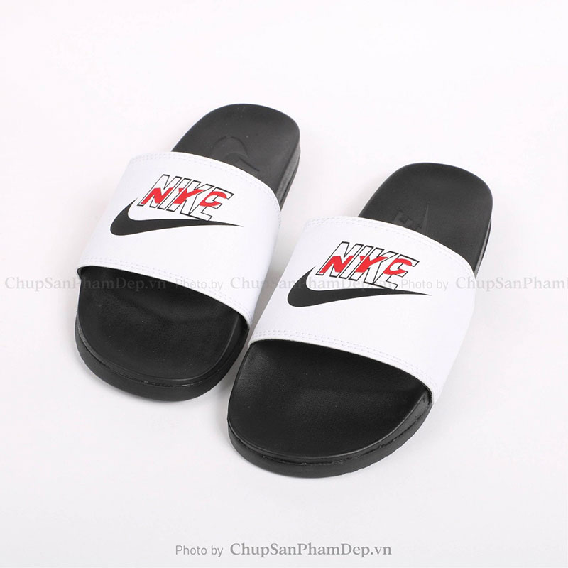 Dép Nike Plus Logo Phối Màu Quai Trắng Trẻ Trung