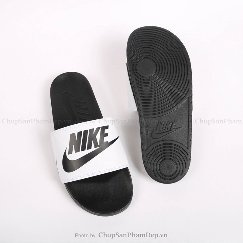 Dép Nike Plus One Slides Quai Trắng Sắc Nét