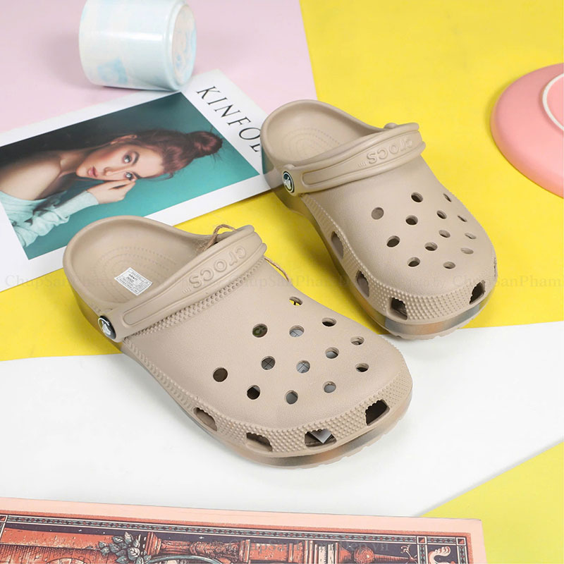 Dép Sục Crocs 4P Phủ 3D Rực Rỡ