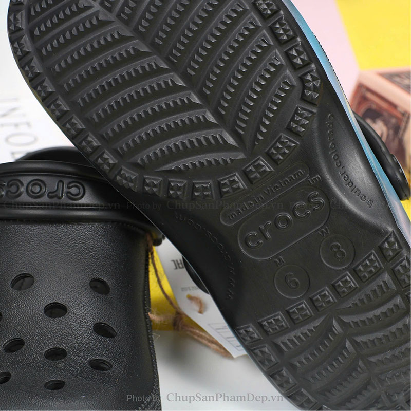 Dép Sục Crocs 4P Phủ 3D Rực Rỡ