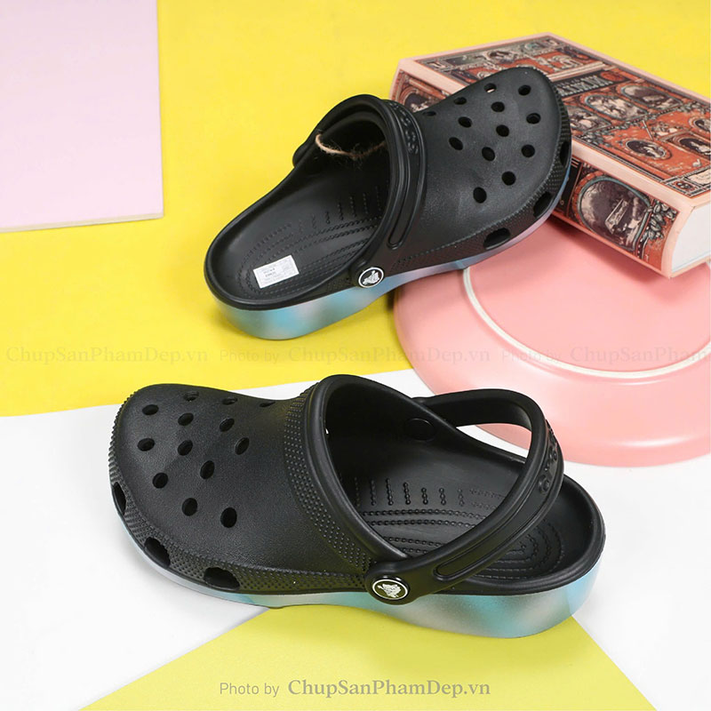 Dép Sục Crocs 4P Phủ 3D Rực Rỡ