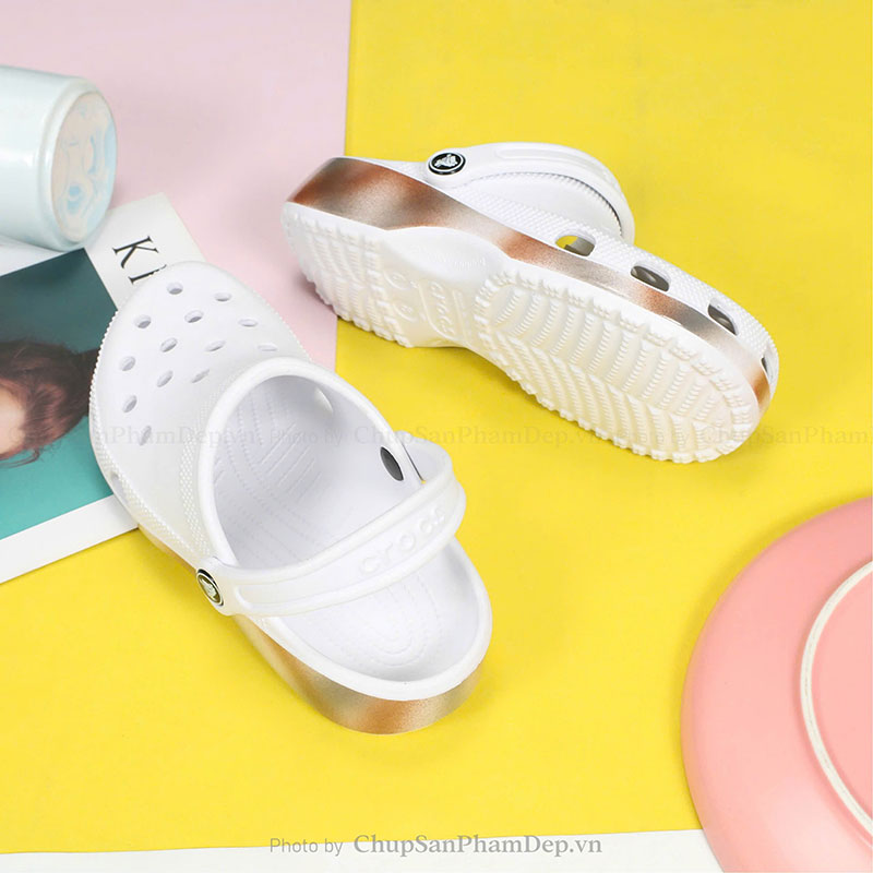 Dép Sục Crocs 4P Phủ 3D Rực Rỡ