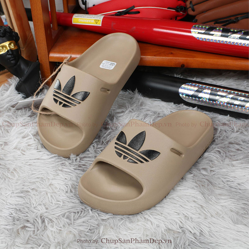 Dép Đúc Adidas Sơn Logo Phong Cách Năng Động