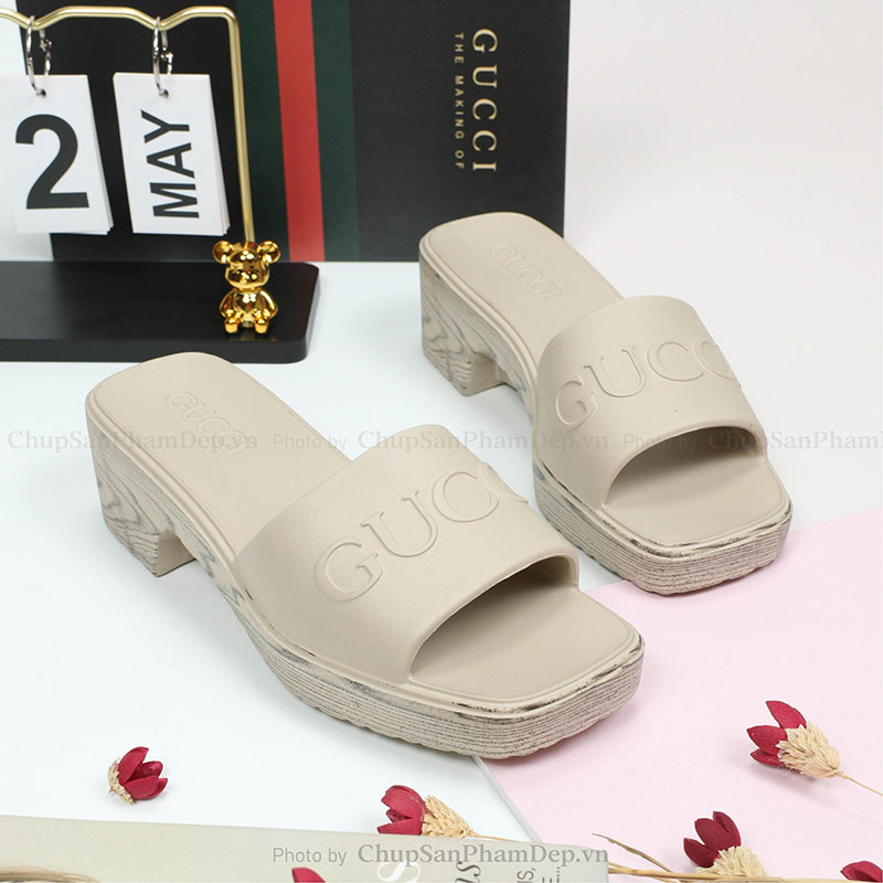 Dép Đúc Gucci 6P Vân Gỗ Sang Trọng