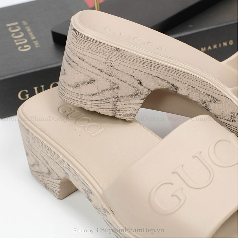 Dép Đúc Gucci 6P Vân Gỗ Sang Trọng