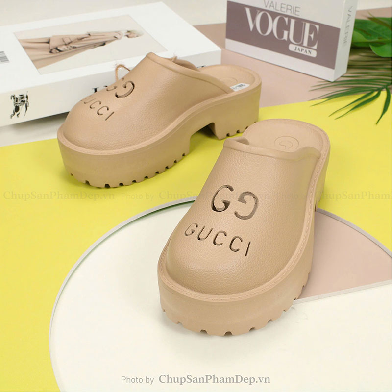 Dép Sục Đế Cao Gucci Thời Trang