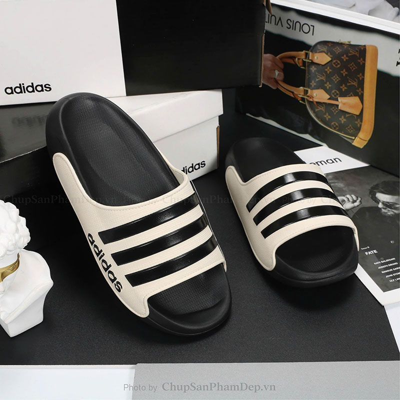 Dép Bản Adidas 3 Sọc 2024 Thời Trang