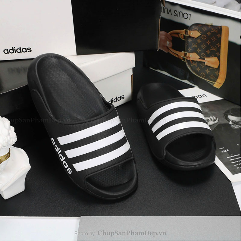 Dép Bản Adidas 3 Sọc 2024 Thời Trang