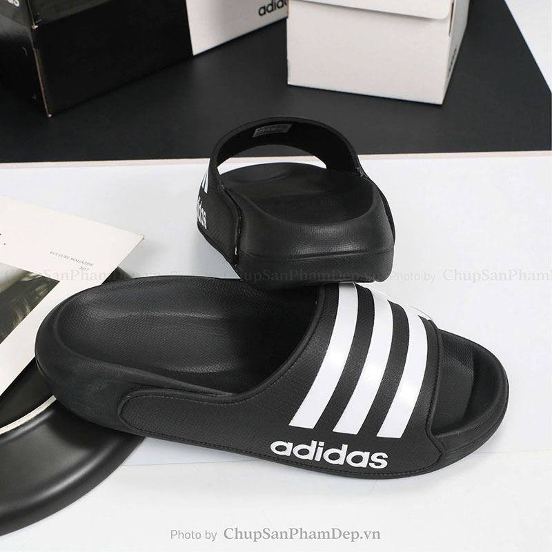 Dép Bản Adidas 3 Sọc 2024 Thời Trang