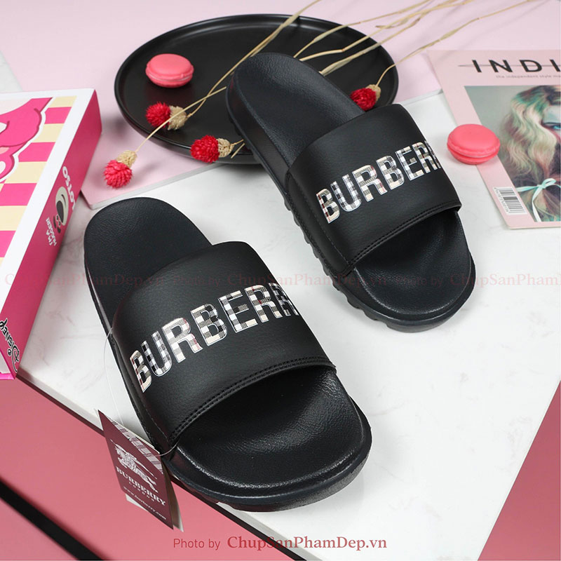 Dép Bản Logo Burberry Tinh Tế