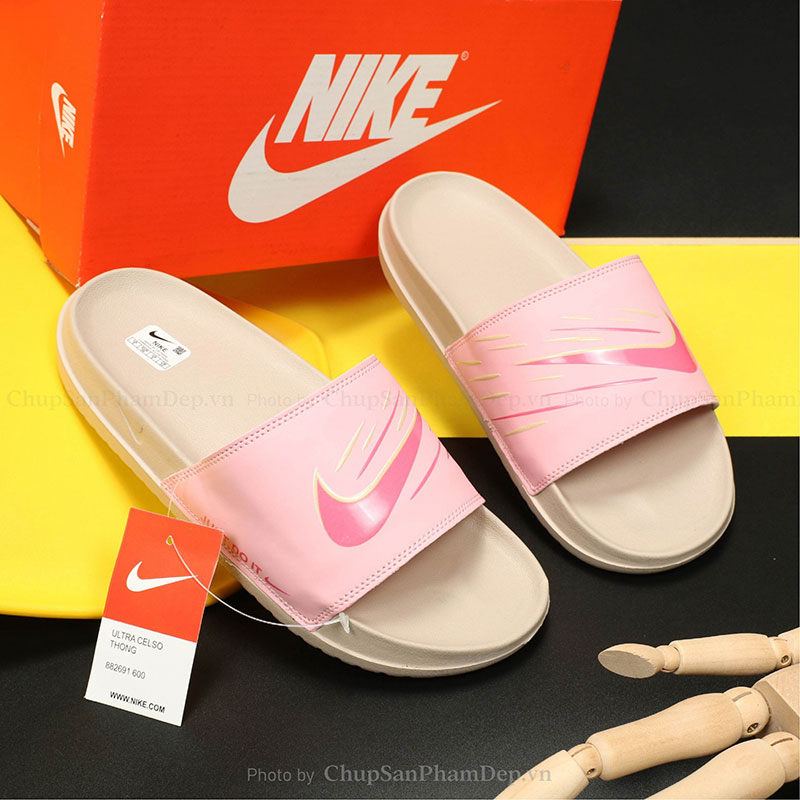 Dép Bản Móc Nike Viền Màu Sắc Nét