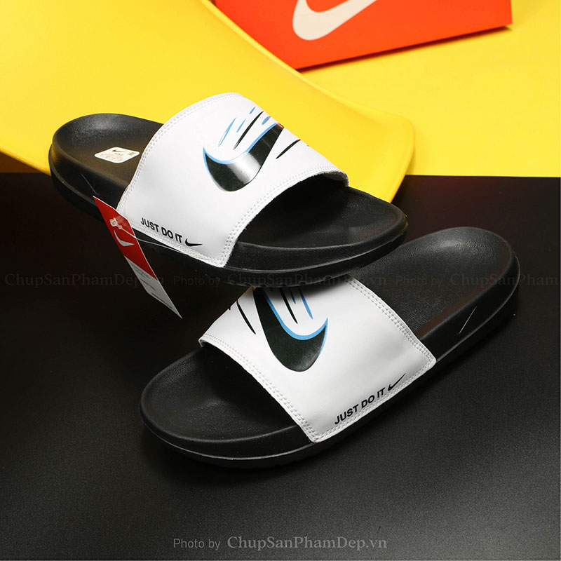 Dép Bản Móc Nike Viền Màu Sắc Nét