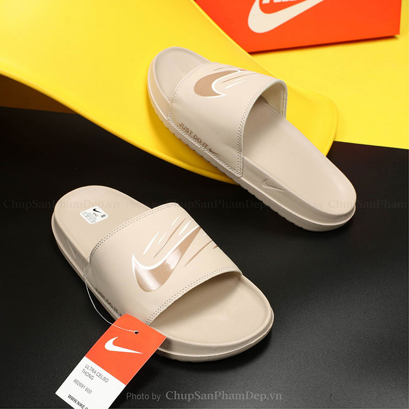 Dép Bản Móc Nike Viền Màu Sắc Nét