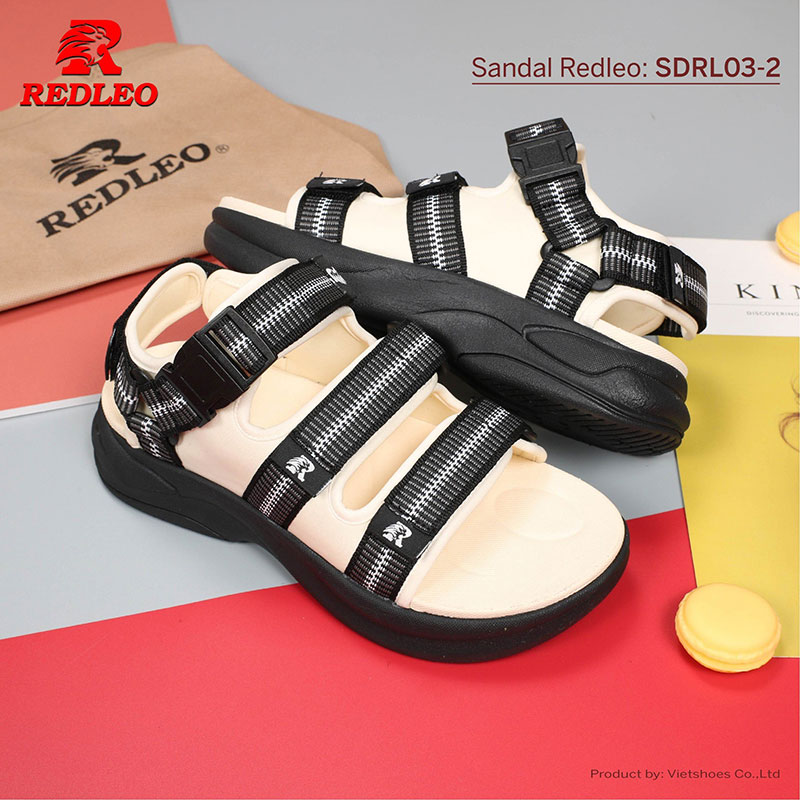 Giày Sandal REDLEO 2 Quai Hoa Văn Cá Tính