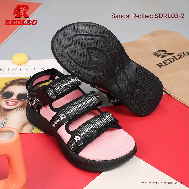 Giày Sandal REDLEO 2 Quai Hoa Văn Cá Tính