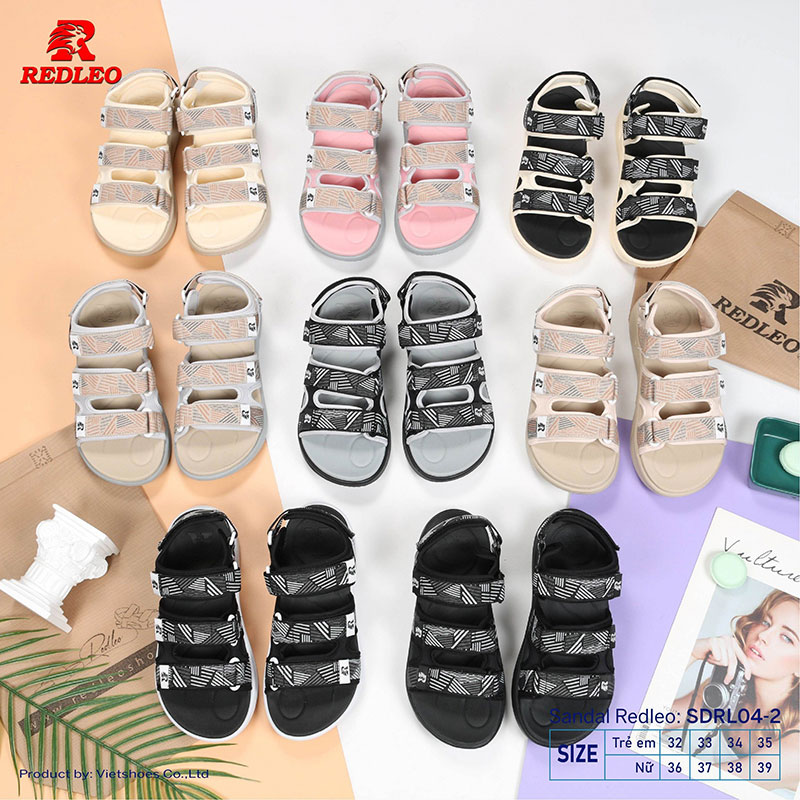 Giày Sandal REDLEO 3 Quai Sọc Thể Thao