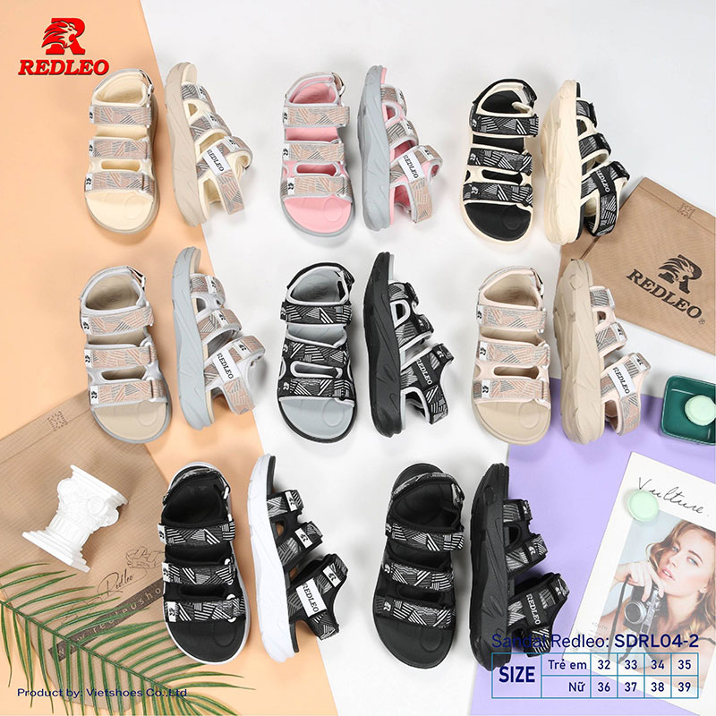 Giày Sandal REDLEO 3 Quai Sọc Thể Thao