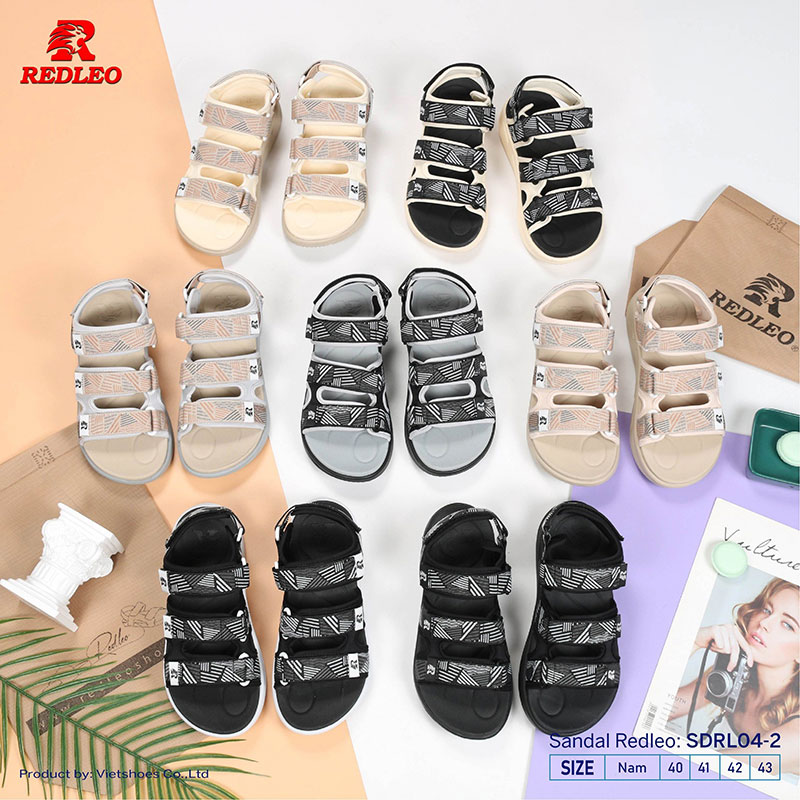 Giày Sandal REDLEO 3 Quai Sọc Thể Thao