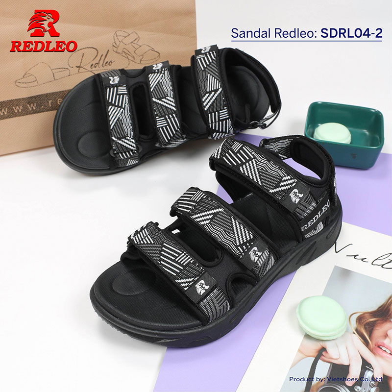 Giày Sandal REDLEO 3 Quai Sọc Thể Thao