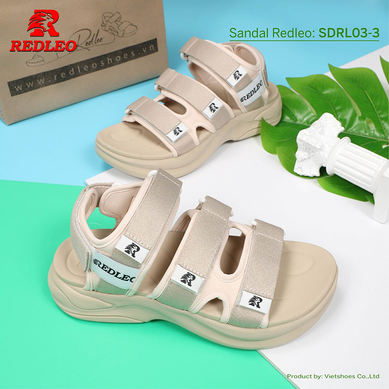 Giày Sandal REDLEO 3 Quai Viền Tinh Tế