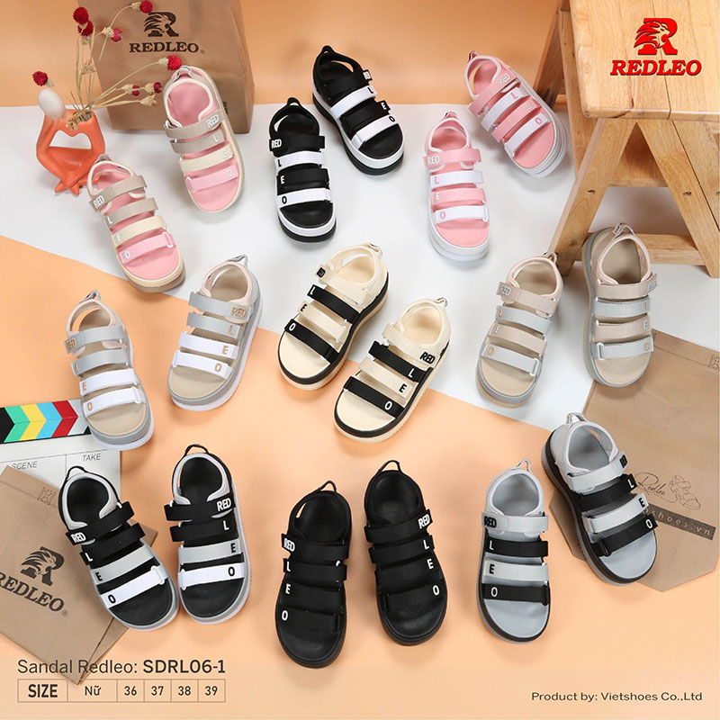 Giày Sandal REDLEO Logo Màu Đẹp Mắt