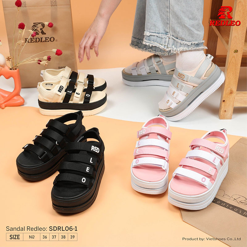 Giày Sandal REDLEO Logo Màu Đẹp Mắt