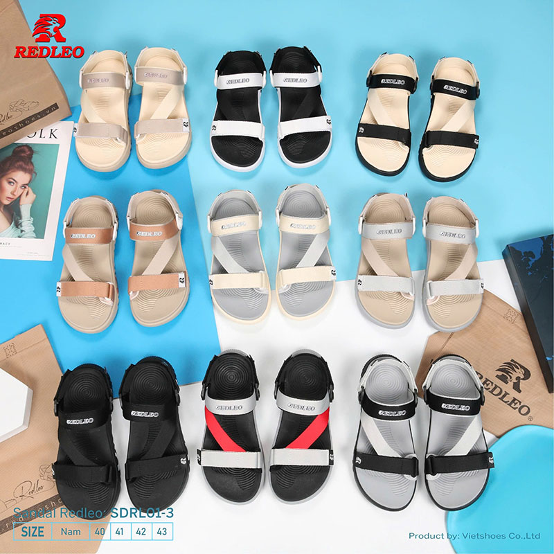 Giày Sandal REDLEO Mặt Tẩy Màu Đơn Giản