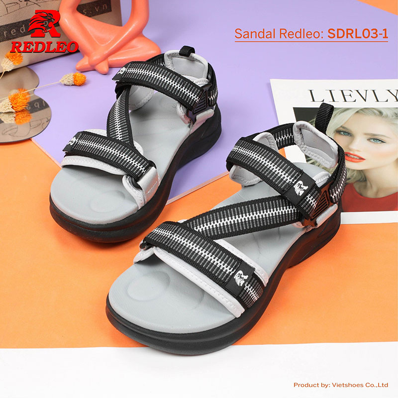 Giày Sandal REDLEO Quai Họa Tiết Ấn Tượng