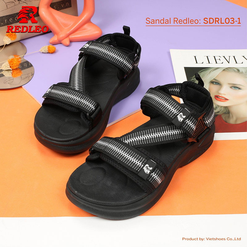 Giày Sandal REDLEO Quai Họa Tiết Ấn Tượng