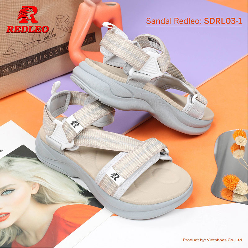 Giày Sandal REDLEO Quai Họa Tiết Ấn Tượng