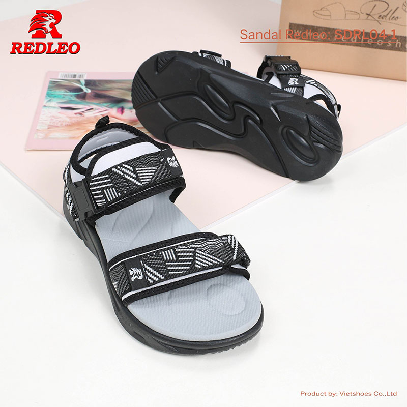 Giày Sandal REDLEO Quai Ngang Họa Tiết Trẻ Trung