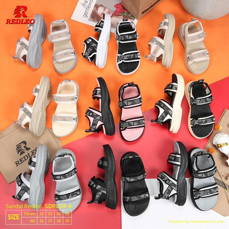 Giày Sandal REDLEO Slides Sọc Đậm Cá Tính