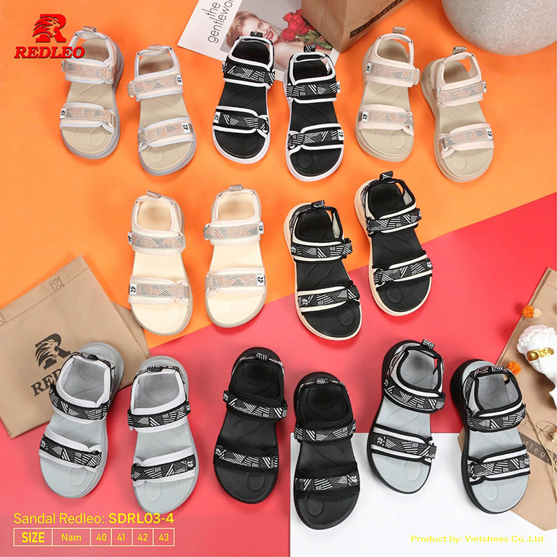 Giày Sandal REDLEO Slides Sọc Đậm Cá Tính