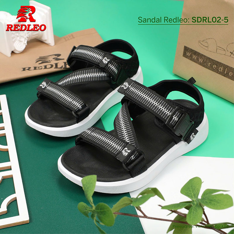 Giày Sandal REDLEO Sọc Quai Chéo Cao Cấp