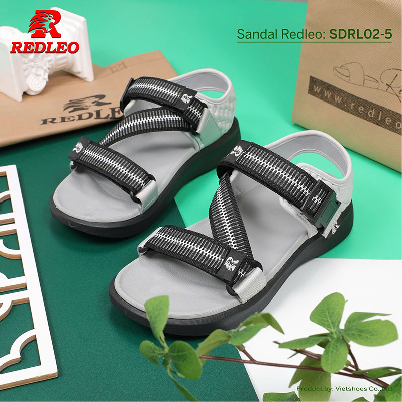 Giày Sandal REDLEO Sọc Quai Chéo Cao Cấp