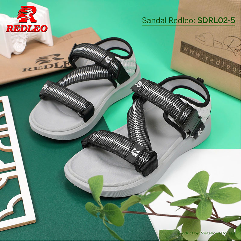 Giày Sandal REDLEO Sọc Quai Chéo Cao Cấp