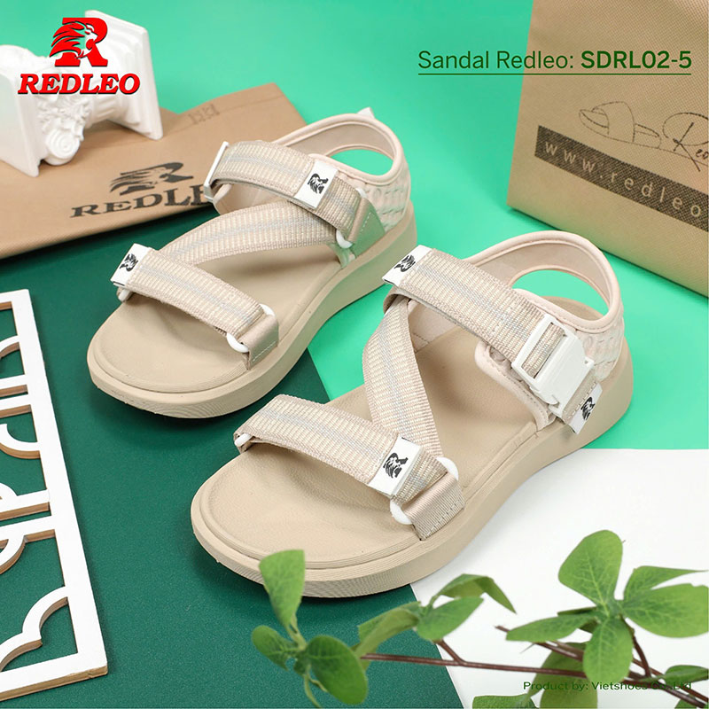 Giày Sandal REDLEO Sọc Quai Chéo Cao Cấp