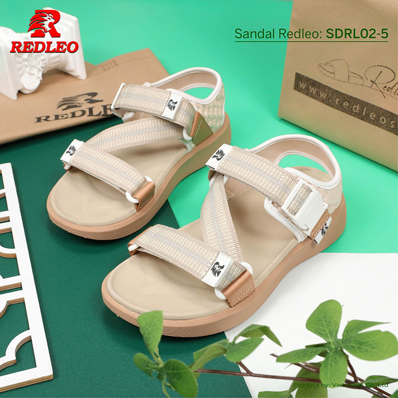 Giày Sandal REDLEO Sọc Quai Chéo Cao Cấp