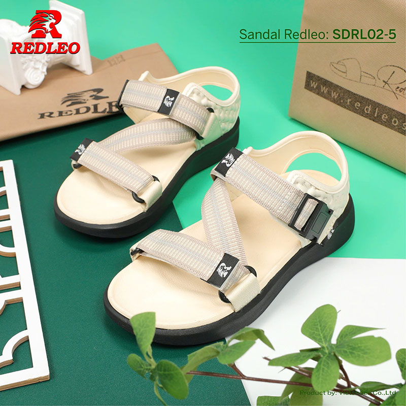 Giày Sandal REDLEO Sọc Quai Chéo Cao Cấp