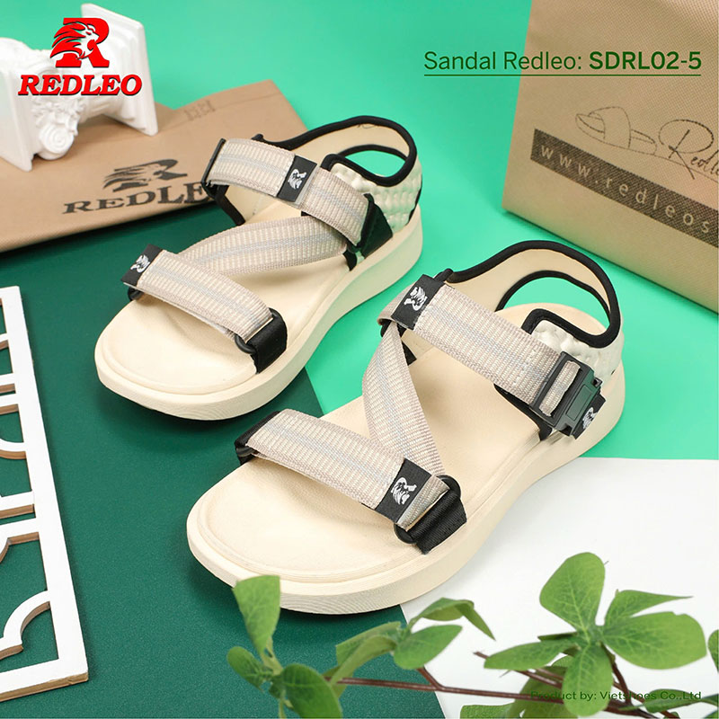 Giày Sandal REDLEO Sọc Quai Chéo Cao Cấp