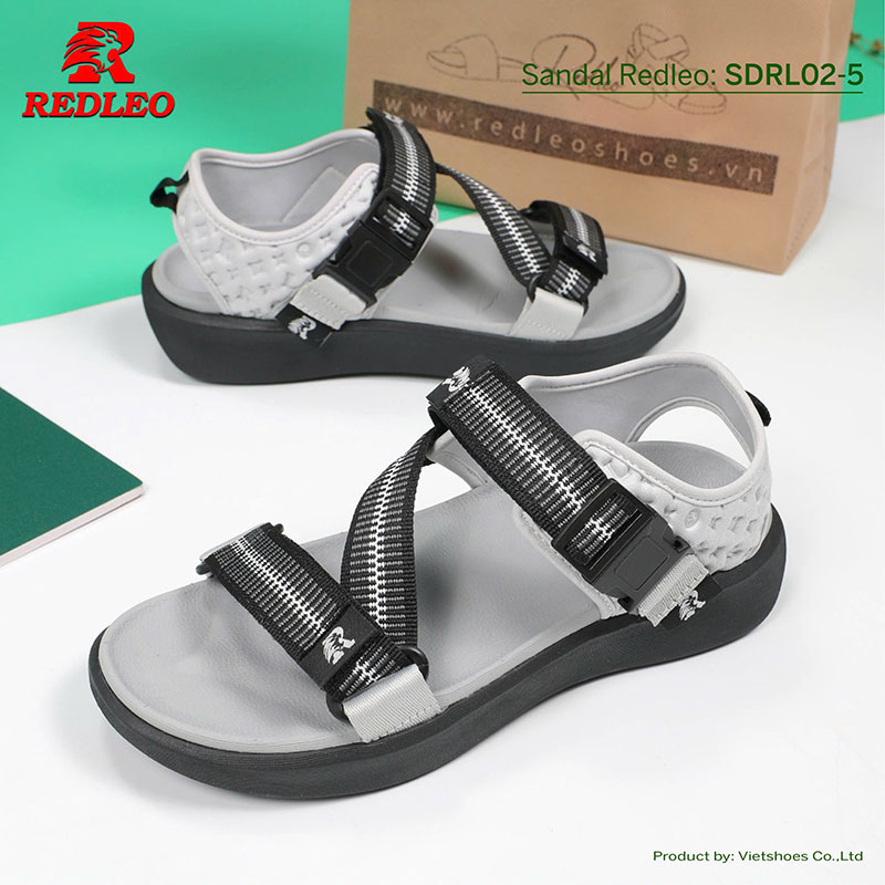 Giày Sandal REDLEO Sọc Quai Chéo Cao Cấp