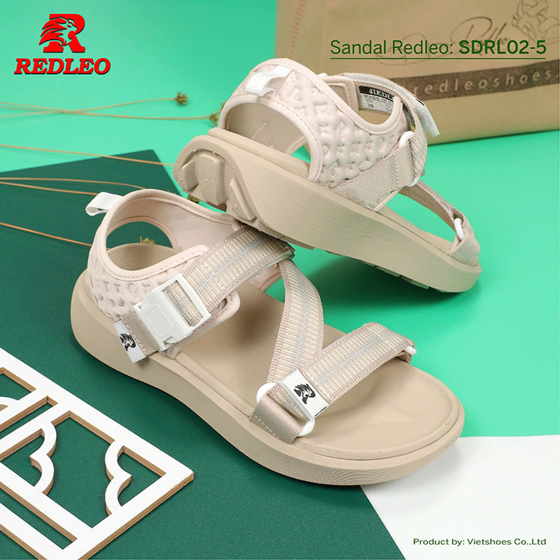 Giày Sandal REDLEO Sọc Quai Chéo Cao Cấp