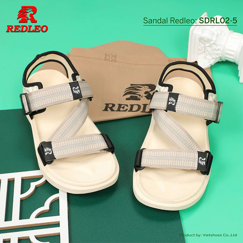 Giày Sandal REDLEO Sọc Quai Chéo Cao Cấp